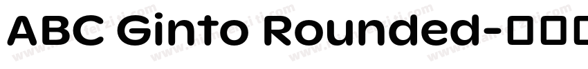 ABC Ginto Rounded字体转换